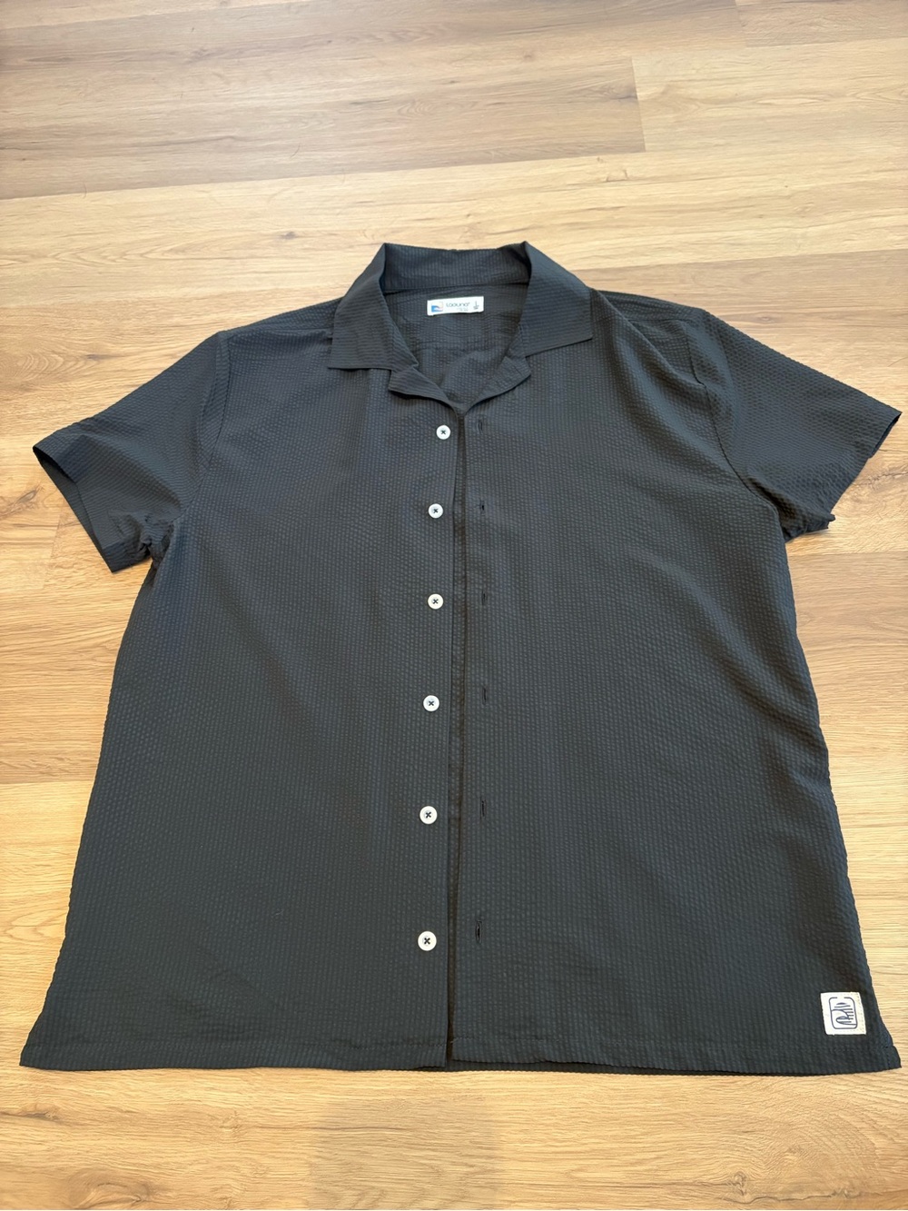 Laguna Swim Short-Sleeve Button-Up Shirt Mens Large